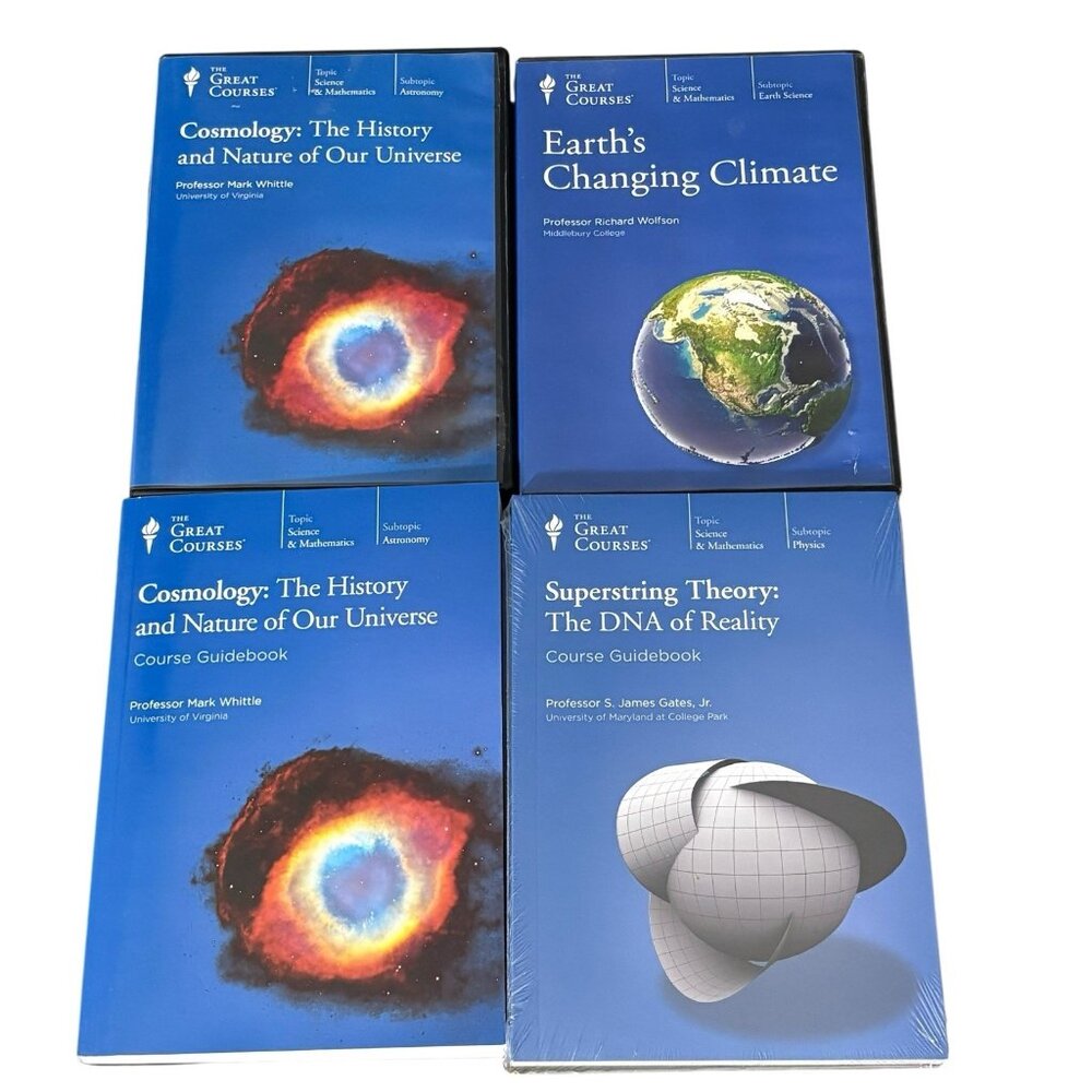 Great Courses DVD Lot Cosmology Climate Superstring 1 Sealed